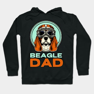 Begale Dad Vintage Dog Owner Retro Dog Father Hoodie